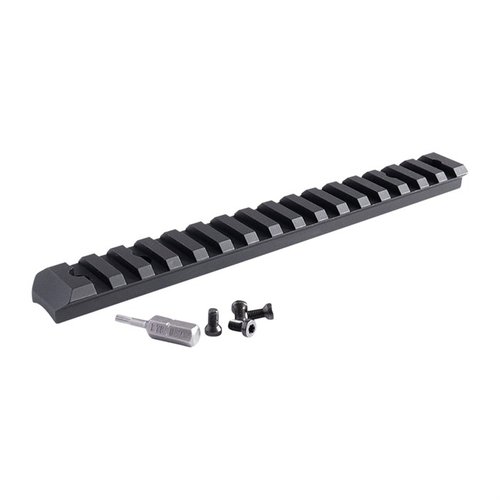 The EGW Hunter Picatinny Rail is a lightweight, durable 1-piece mount crafted from 7075 T6 aluminum, featuring snag-free edges and full-length cross slots for versatility.