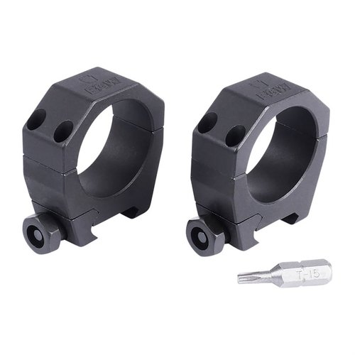 Discover the EGW Keystone Series 34mm Medium Rings, crafted from 6061 aluminum, featuring T15 hardware and a reliable split design for easy installation.