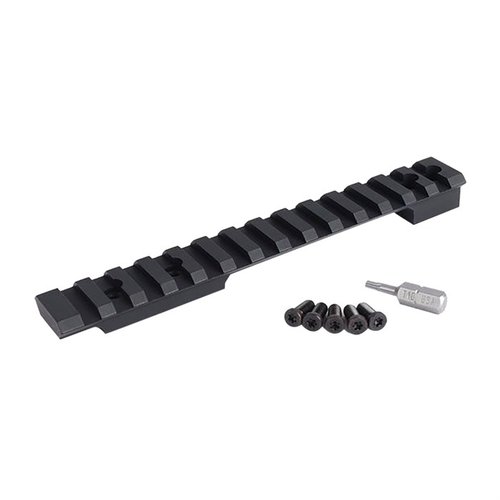 Weigand Scope Mount For Ruger M77 & M77 MKII Short Action - 20 MOA Picatinny Rail, Black