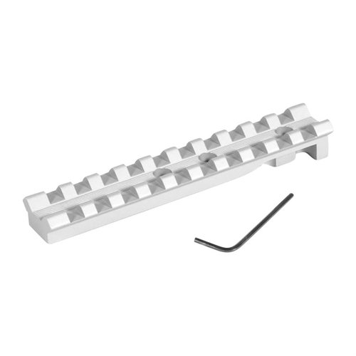 Enhance your Ruger revolver with EGW's precision-machined aluminum scope base, featuring a Picatinny rail for easy mounting and flexible eye relief adjustments.