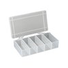 Organize your tools and parts with Brownells 5-compartment storage bins, made from tough, clear polypropylene that resists shattering, oils, and solvents.