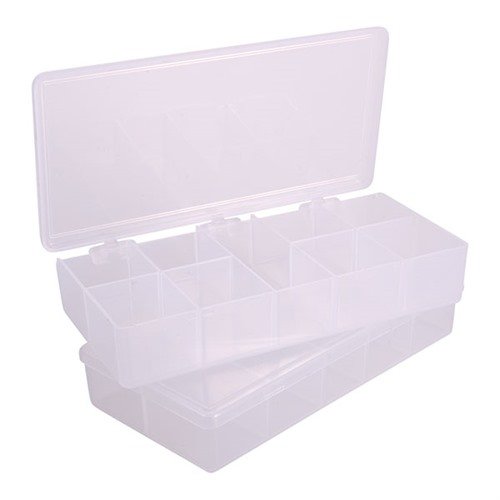 Organise your tools and parts with these tough, clear polypropylene compartment boxes; shatter-resistant and oil/solvent resistant for lasting durability.