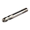 The Brownells 5/16" Solid Carbide Ball End Mill features a four-flute design for smooth cuts, ideal for hardened steels and plunge cutting without pre-drilling.