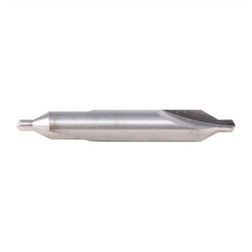 The Brownells #4 Carbide Center Drill is ideal for removing frozen screws, offering durability and precision with minimal flex, ensuring accurate hole starting.