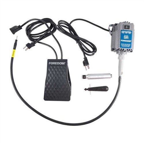 Experience precision shaping and polishing with the BLACKSTONE SR-30 Set, featuring a flexible shaft, foot control, and speeds up to 18,000 rpm for versatile use.