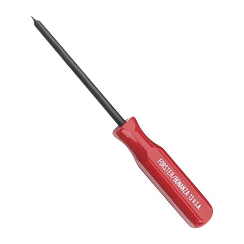 Forster Gunsmith Screwdrivers feature hardened steel blades, parallel ground tips for precision fit, and ergonomic handles for comfort, ensuring reliable firearm maintenance.