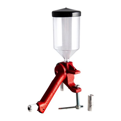 Achieve precise, consistent powder charges with the Forster Bench Rest® Powder Measure, featuring a narrow reservoir, built-in baffle, and repeatability within 1/10th grain.