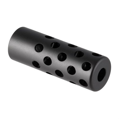 The GENTRY CUSTOM Quiet Muzzle Brake 30 Caliber effectively redirects muzzle blast and noise away from the shooter, reducing recoil and muzzle rise for quick follow-up shots.