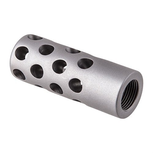 GENTRY CUSTOM QUIET MUZZLE BRAKE 30 CALIBER 1/228 STEEL SILVER