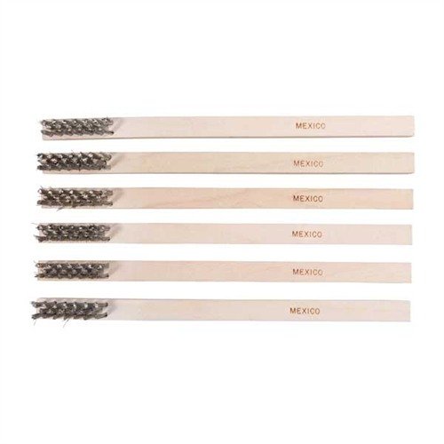 Durable, stitched-in wood handle with stainless steel, brass, or nylon bristles ensures effective cleaning without pull-out, ideal for any gunsmithing task.