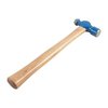The Grace USA Gunsmith's Ballpeen Hammer features a solid brass head, hardened steel ballpeen, and ergonomic hickory handle for precision and comfort in gunsmithing tasks.
