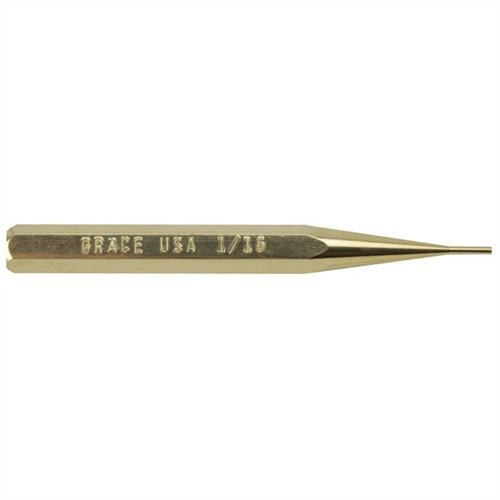 The Grace USA Brass Punch Set features precision-machined, non-marring brass punches in 8 sizes, perfect for gunsmithing and delicate tasks.