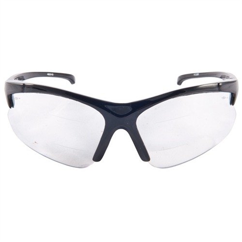 Brownells 2x Magnifying Safety Glasses offer dual 2x magnification zones, high-impact polycarbonate lenses, and 99.9% UV protection for ultimate eye safety.