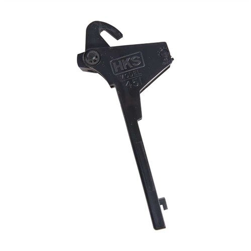 Effortlessly load your pistol magazines with the HKS Model 451 speedloader, designed to save time and protect your fingers while accommodating various magazine sizes.