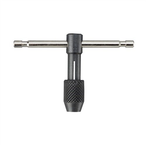 The Brownells T-Handle Tap Wrench features two sizes for versatility, crafted from durable steel, perfect for precise tapping from 1/16