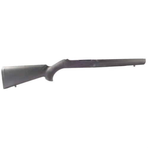 The HOGUE Ruger 10/22 Stock Sporter features a cushioned rubber or nylon skin over a fiberglass shell for comfort, lightweight design, and a drop-in fit.