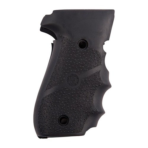 Enhance your SIG P226 with HOGUE's hand-filling rubber or wood grips, designed for recoil absorption and improved control with a non-slip finish.