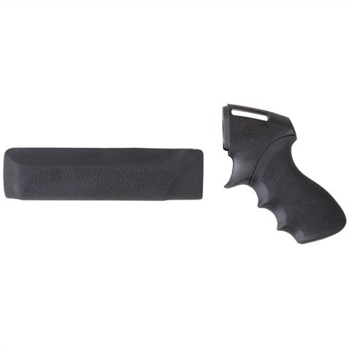 The HOGUE Tamer Pistol Grip & Forend offers superior grip, recoil control, and comfort for both left- and right-handed shooters, ideal for Remington and Mossberg models.