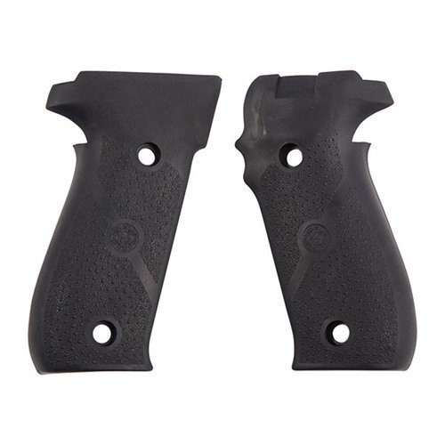 Enhance your SIG P226 with HOGUE semi-auto pistol grips, featuring hand-filling designs in rubber or wood for superior recoil absorption and control.