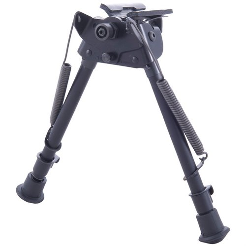 The Harris S-LM Bipod Sling Swivel Mount offers ultimate field accuracy, adjustable spring-loaded legs, and a solid base, ensuring stability without changing zero.