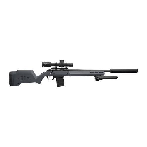 Upgrade your Ruger American with the Magpul Hunter American Stock, featuring adjustable LOP, M-LOK compatibility, and STANAG magazine well for enhanced performance.