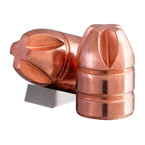 Experience deep, straight penetration and massive tissue damage with the solid copper 400 Caliber Xtreme Penetrator, designed to overcome barriers effortlessly.