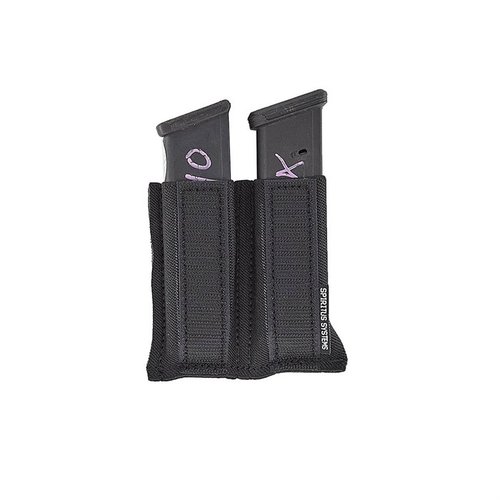 The Spiritus Systems Pistol Magazine Insert offers silent access and excellent retention for up to 4 double-stack magazines, available in Jet Black.