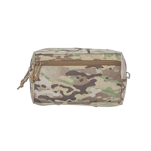 The Spiritus Systems GP Wide Pouch offers ample storage with a mesh divider, fits Night Vision Goggles, and features a sleek design for MOLLE systems.