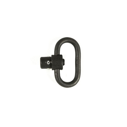 The Blue Force Gear Push Button QD Sling Swivel offers a secure, lightweight attachment with quick detach functionality, ideal for versatile weapon setups.