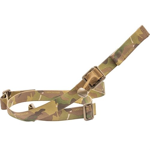 The GMT Sling features a durable, rust-free design with a custom double locking buckle for secure adjustments and comfort, revolutionizing tail slings.