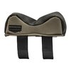The Birchwood Casey Universal Front Rest offers quick attachment, versatile fit for different forends, durable leather and polyester construction, and easy bag changeout.