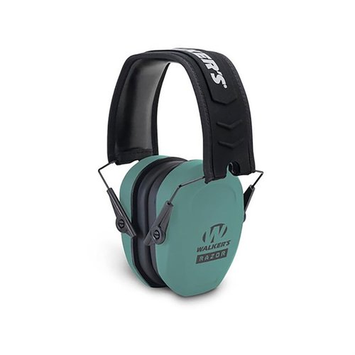 Walkers Razor Slim Passive Muffs offer affordable hearing protection with slim design, comfort for all-day wear, and a collapsible feature for easy transport.