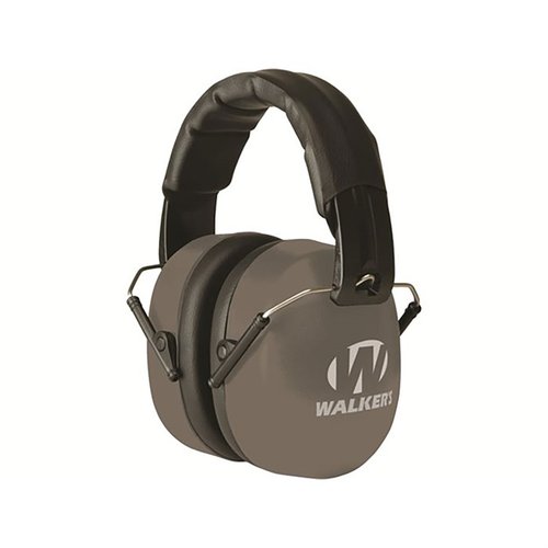 Walkers EXT Range Shooting Folding Muffs offer lightweight comfort with padded headband, PVC-coated ear pads, and 30dB noise reduction for all-day protection.