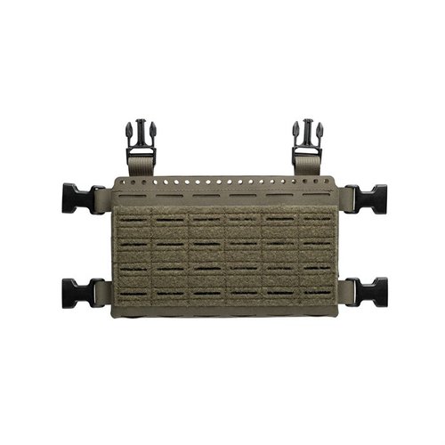The Spiritus Systems Micro Fight Chassis MkV is a versatile, lightweight placard with MOLLE compatibility, ideal for minimalistic setups or full plate carrier systems.