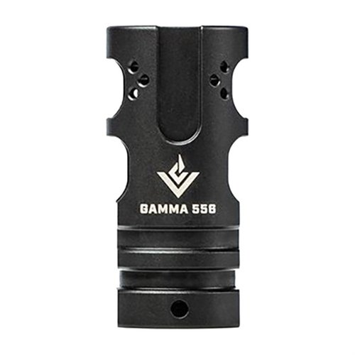 The AERO Precision GAMMA 556 muzzle brake reduces recoil and muzzle rise, enhancing shooter control and speed for 10.5-18.5