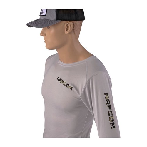 Stay cool and protected with the ARFCOM Islander Long Sleeve Sun Shirt, featuring 50 SPF, moisture management, anti-microbial finish, and wrinkle resistance.