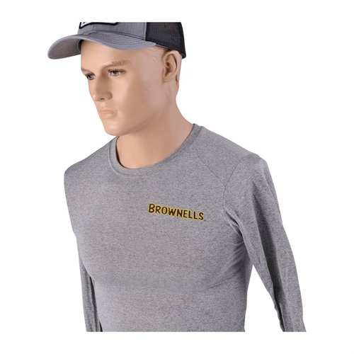 Stay cool and protected with the Brownells Islander Long Sleeve Sun Shirt, featuring 50 SPF, moisture management, and an anti-microbial, wrinkle-resistant finish.