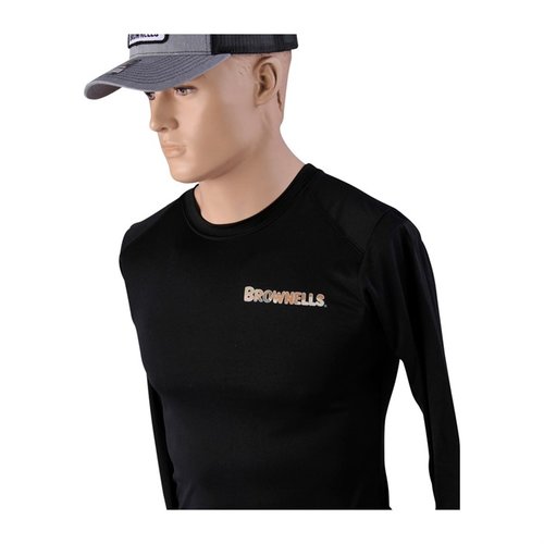 Stay cool and protected outdoors with the Brownells Islander Long Sleeve Sun Shirt, featuring 50 SPF, moisture management, and an anti-microbial finish.