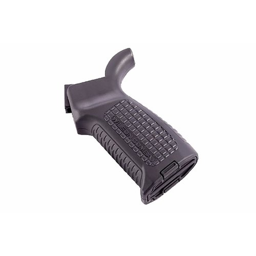 Enhance control and comfort with the Wilson Combat AR Platform Pistol Grip, featuring durable fiber-reinforced polymer, ergonomic design, and removable battery storage.