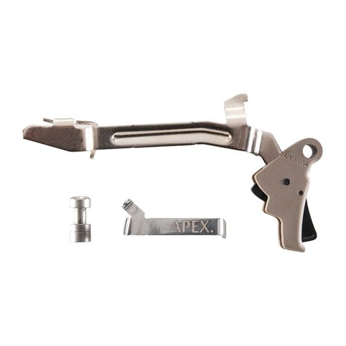 Enhance your Glock® Gen 3/4 with the Apex Polymer Action Enhancement Kit for smoother pulls, reduced weight, and a crisp break, all while maintaining safety.