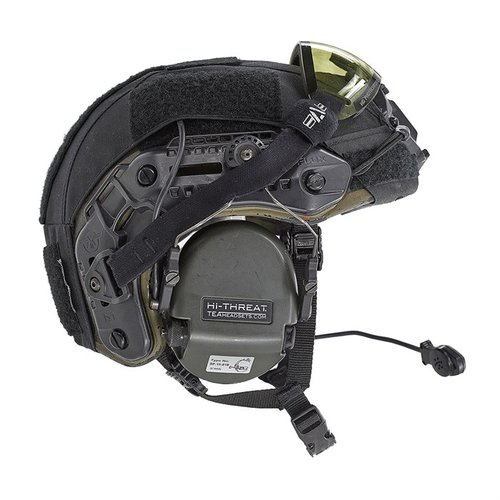 The Spiritus Systems RAID Cover offers superior helmet protection, abrasion resistance, and a low-profile design for easy accessory attachment, made from IR DEFEAT 500D Cordura.