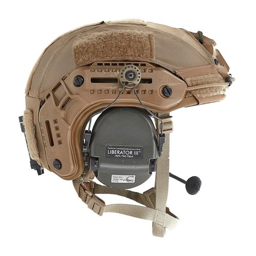 The Spiritus Systems RAID Cover offers abrasion resistance, quick color changes, and a low-profile design, enhancing helmet protection without snag hazards.