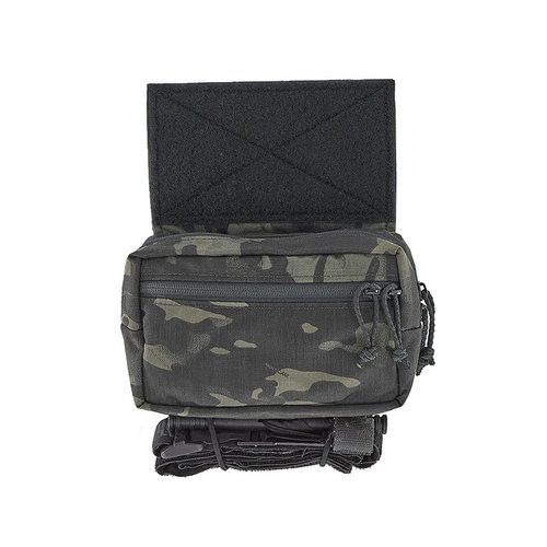 The SACK POUCH MK3 offers versatile access to gear, a secure half zip design, adjustable elastic loops, and compatibility with various rigs for dynamic load-outs.
