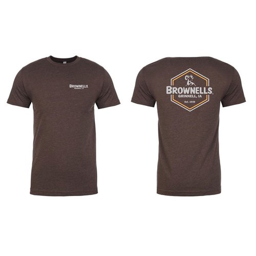 Experience comfort and style with the Brownells Men's HEX 6 T-Shirt, available in sizes XS to 3XL and featuring a trendy HEX logo. Perfect for any occasion!