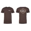 Experience comfort and style with the Brownells Men's Hex T-Shirt, available in sizes XS to 3XL, featuring a trendy hex logo in rich espresso colour.