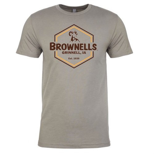 Experience comfort and style with the Brownells Men's Hex T-Shirt, available in sizes XS to 3XL. Perfect for any enthusiast, showcasing your pride in quality!