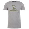 Experience comfort and style with the Brownells Trademark T-Shirt, featuring the iconic logo, available in sizes XS to 3XL and various colours.