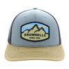 Stay stylish and comfortable with the Brownells Snapback Trucker Cap, featuring a classic design, adjustable snapback, precurved visor, and a striking logo patch.