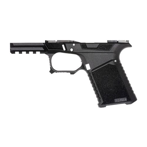 Build your ideal firearm with the SCT 19 Compact Frame, featuring aggressive grip texture, beveled magazine well, and compatibility with Glock Gen 1-3 parts.