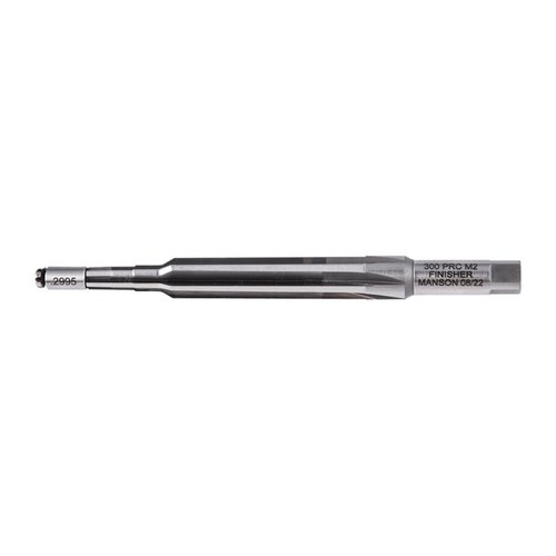 Achieve maximum accuracy with the Manson Precision Live Pilot Finish Chamber Reamer, featuring a removable pilot for reduced rifling damage and stable alignment.